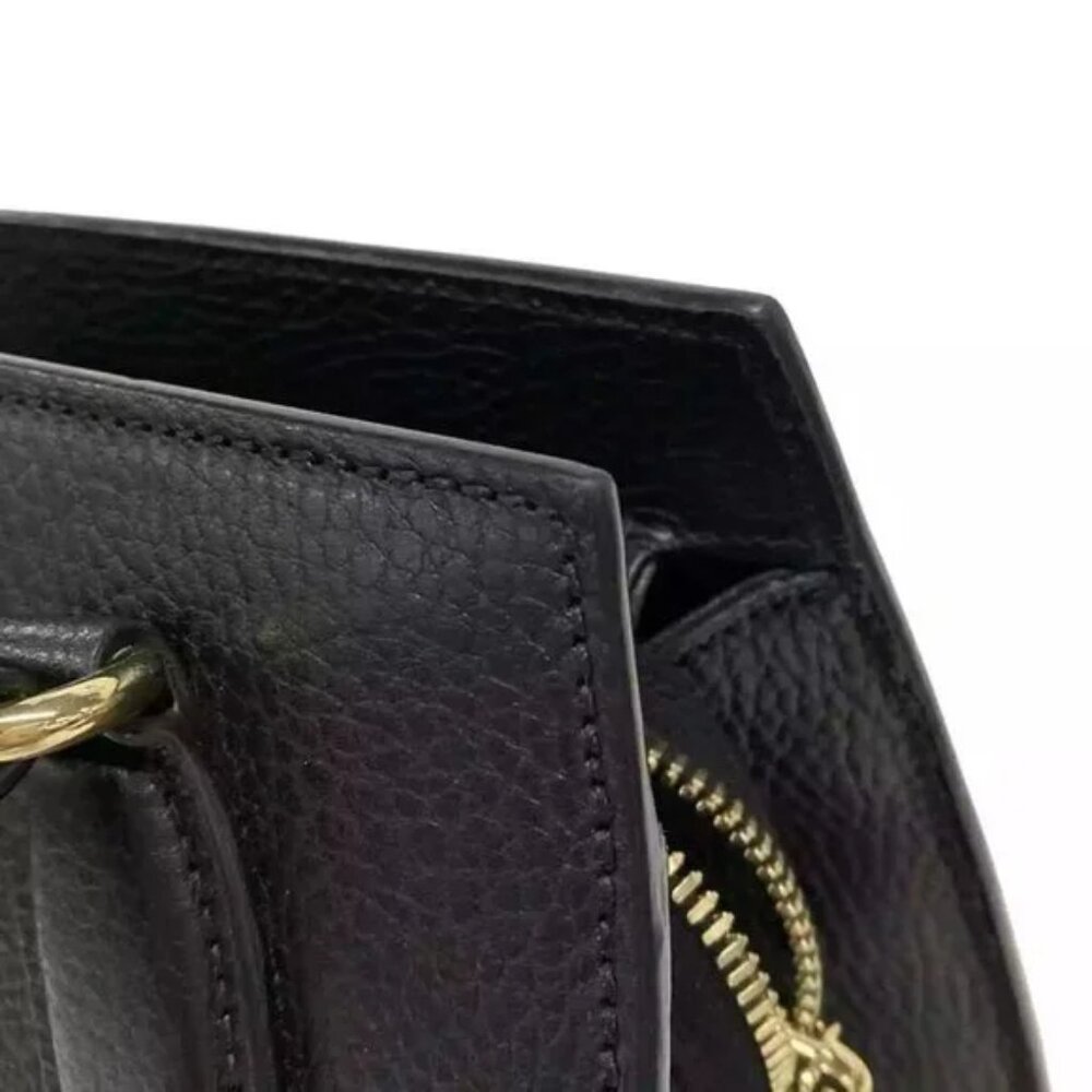 100% Authentic GUCCI Soho Black Leather Handbag 1000-11924 - Picture 10 of 14